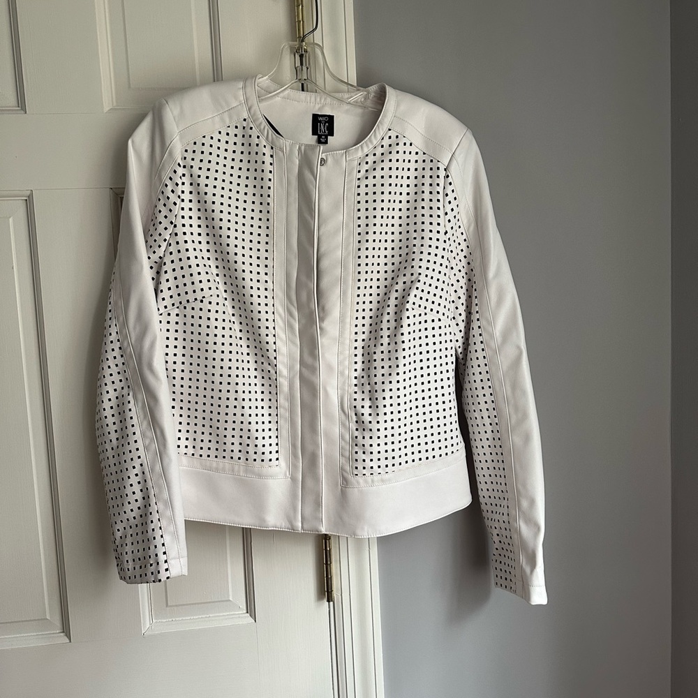 Vakko for INC leather jacket
